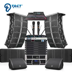 Venta caliente dual 12 pulgadas 3 vías line array altavoz al aire libre sistema de sonido profesional