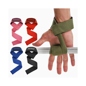 Aoweightlifting #7634 halter bilek için spor salonu kaldırma kayışları bileklik yukarı çekin kayış özelleştirilmiş dokuma bilek kayışı - Product Image 1