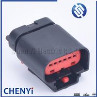 Sensor de posición del Pedal del acelerador de 6 pines, conector del automóvil del Pedal del acelerador para GM 1438153-5 ranura izquierda derecha