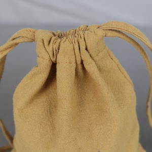 Sac en coton à cordon personnalisé avec logo imprimé pour le stockage de haricots, de riz, de bijoux et l'emballage de cadeaux - Matériel artisanal recyclable - Product Image 6