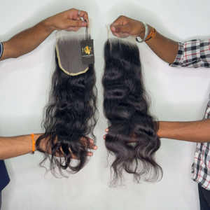 วิกผมแบบมีลูกไม้ใสติดด้านหน้าผมมนุษย์ปิดลูกไม้แบบ HD พร้อมวิกผมเด็ก - Product Image 1