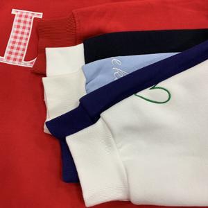 Sudadera de cuello alto acanalado para mujer, de otoño, personalizada con relieve, de color liso, con hombros caídos, talla grande - Product Image 5