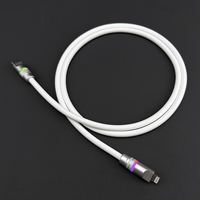 Câble USB-C vers Type C PD60/100W en silicone souple avec lumière, transfert de données 480 Mbps, chargeur de charge ultra-rapide pour iPhone 16