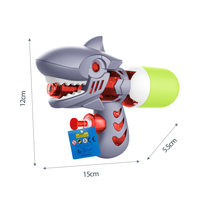 Pistolet à eau requin multicolore Jouet en plastique pour les batailles d'été en plein air, les fêtes à la piscine, les enfants et la famille.