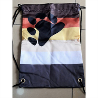 Sac à cordon personnalisé avec logo promotionnel, sac à dos sport en polyester 100D pour la gym, les événements professionnels et les cadeaux