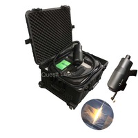 Machine de nettoyage au laser de type valise 100W, élimination de la rouille sur le métal et le bois, élimination de la suie/de la poussière/des graffitis, contrôleur d'application téléphonique, type valise de démonstration