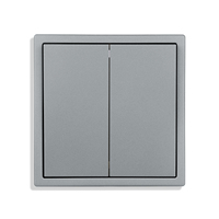 Touchmi 2 Gang 1 Way Interruptor mecánico Marco de PC Placa de pared para iluminación eléctrica Estándar europeo