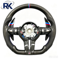 Volant en cuir Nappa bleu en forme de T avec palettes de changement de vitesse en carbone, style sport et luxe pour châssis F, directement de l'usine