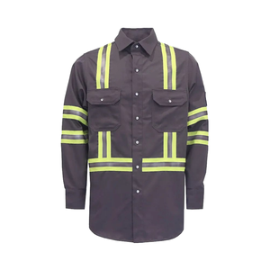 Camisa de Trabajo Industrial Ignífuga y Antiestática con Cinturón Reflectante, Transpirable y Absorbente de Humedad, Nivel D - Product Image 1