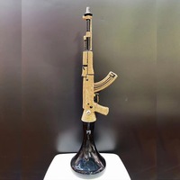 Chicha moderne en résine finition miroir, mini chicha à un tuyau, coffret cadeau pour bar et voyage