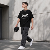 T-shirt Homme T12 MINFAN en Gros 100% Coton Manches Courtes Imprimé Graphique Ample Mode Rétro Streetwear Motif Cercle