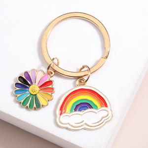 Fabricants de porte-clés colorés personnalisés grossistes cadeau de mode blanc personnalisé artisanat porte-clés de concepteur en métal - Product Image 5