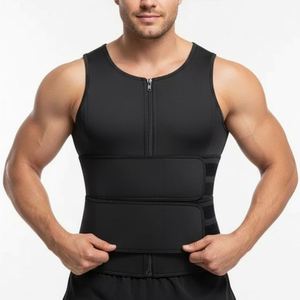Chaleco Moldeador de Cintura con Logotipo Personalizado, Neopreno de Compresión, 2 Cinturones, Control de Abdomen, Protección Avanzada, Efecto Sauna - Product Image 2