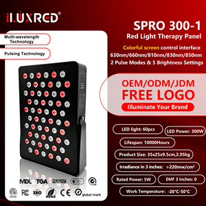 Panneau de luminothérapie rouge ILUXRED à pulsations 660nm 850nm, panneau de luminothérapie rouge de luxe pour les entreprises - Product Image 1