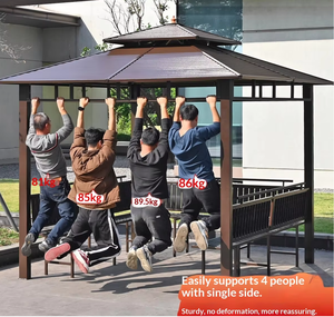 Gazebo <span class=keywords><strong>de</strong></span> patio moderne en gros, abri portable pour l'extérieur, protection solaire, tente <span class=keywords><strong>de</strong></span> <span class=keywords><strong>jardin</strong></span> imperméable pour restaurant, terrasse, projet <span class=keywords><strong>de</strong></span> villa - Product Image 4