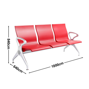Silla de Espera KEDE de 3/4/5 Plazas, Resistente, de PU y Metal, para Aeropuertos, Hospitales, Clínicas, Bancos y Otros Lugares Públicos - Product Image 4