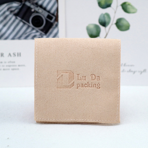 Bolsa de Joyería Personalizada con Logotipo, de Terciopelo, Gamuza, Cuero y Microfibra, Tipo Sobre, para Collares, Anillos, Pendientes, Pulseras, con Solapa - Product Image 4