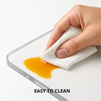 Acryl Fruit Groente Gereedschap Snijplank Aanrecht Lip Transparante Aanrechtbeschermer Antislip Keuken Esthetische Decor Accessoires