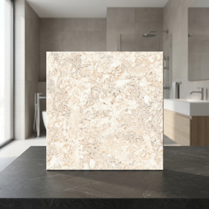 Emperador Crystal 600x600mm Glossy Porcelain Floor <b>Tiles</b> Marble Effect 24x24inch Design - Product Image 2