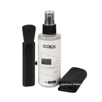 Kit de nettoyage d'écran, solution nettoyante en spray de 150 ml avec chiffon en microfibre, nettoyant pour écran d'ordinateur, de télévision, kit de nettoyage pour ordinateur portable