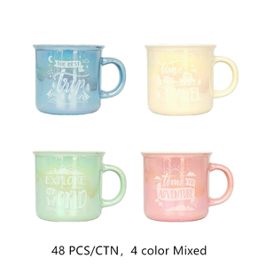 <span class=keywords><strong>Tazas</strong></span> de porcelana esmaltadas con perlas, juego de vajilla de colores con diseños variados, <span class=keywords><strong>tazas</strong></span> de porcelana - Product Image 3