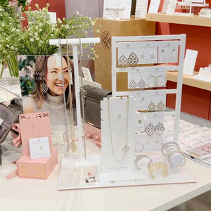 Tùy chỉnh logo <span class=keywords><strong>Acrylic</strong></span> trang sức hiển thị Set-phong cách giới thiệu cho dây chuyền, bông tai, và vòng tay-lý tưởng cho sử dụng thương mại - Product Image 3