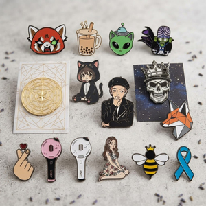 Dernier design : Épingles de revers en métal nickelé, émaillées, personnalisées, pour souvenirs d'idoles K-pop, cadeaux pour garçons - Product Image 6