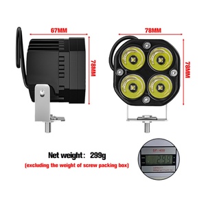 ไฟตัดหมอก LED ขนาด 3 นิ้ว ไฟทำงาน ไฟขับขี่ 40w สีขาว สีเหลือง ไฟ LED บาร์ ไฟออฟโรด ไฟสปอร์ตไลท์ LED สำหรับรถบรรทุก 4x4 - Product Image 4