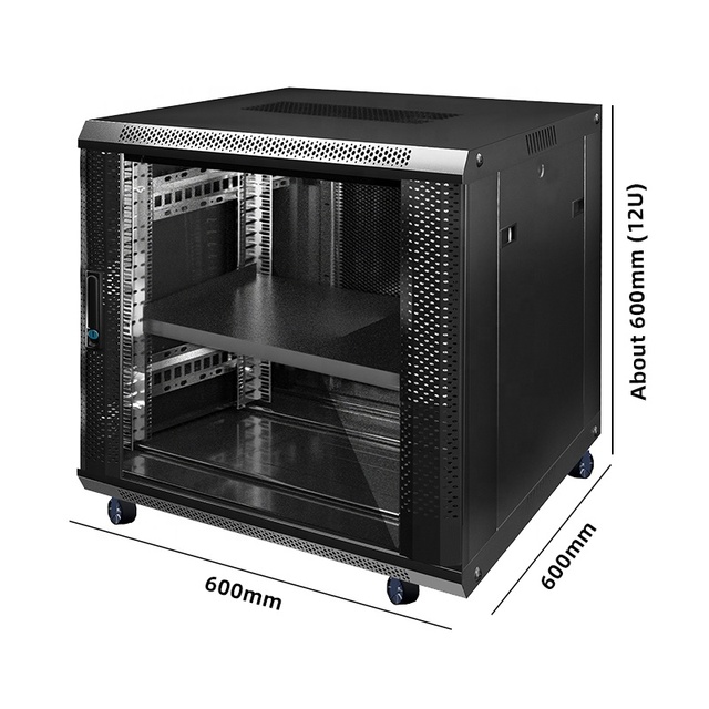 Factory OEM 12U/15U/18U Steel Floor-Standing 19inch Server Rack Cabinet 42U OEM ODM 600*600 Data Center Stock Product Tempere