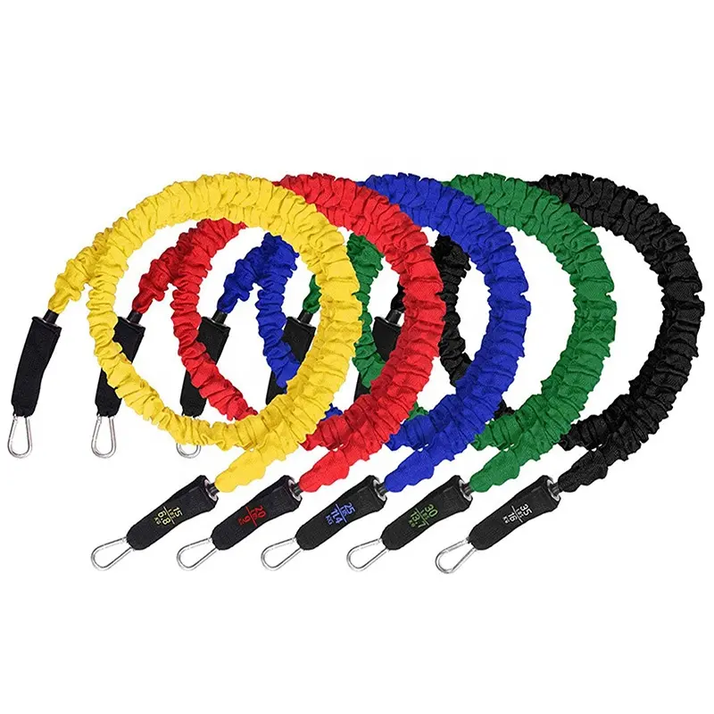11 PCS Piece home Fitness Pull Rope Resistance Bands Strength Gym Equipment Yoga Exercise Rubber Tubes Band Stretch Train