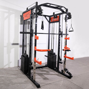 Station multifonctionnelle Nouveau style Équipement de gymnastique commerciale Smith Machine Frame Squat <span class=keywords><strong>Trainer</strong></span> - Product Image 2