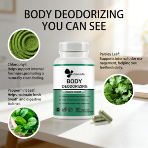 Cápsulas Desodorantes Corporales OEM de Fábrica Privada con Certificación GMP, 60 Cápsulas, Limpieza Corporal para Adultos, Favorecen la Frescura y Desodorización - Product Image 2