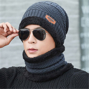 Nuevo <span class=keywords><strong>Gorro</strong></span> de Punto para <span class=keywords><strong>Hombre</strong></span>, Conjunto de Invierno <span class=keywords><strong>con</strong></span> <span class=keywords><strong>Gorro</strong></span>, Bufanda y <span class=keywords><strong>Orejeras</strong></span> para Ciclismo, Camping y Actividades al Aire Libre, para Mantener el Calor y Proteger del Frío - Product Image 3