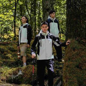 Design Customizable Zipper Closure Outdoor Sports Windbreaker <b>Jackets</b> Waterproof Windproof Plus Size Hiking Travel Print - Product Image 4