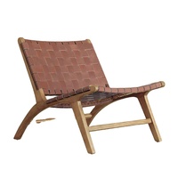 Fauteuil de salon en rotin et bois massif de style chinois - Utilisation à domicile, au bureau et en appartement - Pliable et écologique