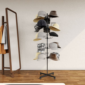 Présentoir de sol en métal moderne et portable <span class=keywords><strong>pour</strong></span> casquettes de baseball, idéal <span class=keywords><strong>pour</strong></span> les magasins de sport – Vente en gros et au détail, personnalisable, par King Steel Factory - Product Image 2