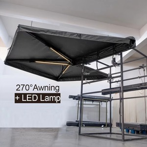 Tente de toit autoportante 270 degrés imperméable en Oxford 600D avec fermeture éclair en D, <span class=keywords><strong>auvent</strong></span> 270 Plus AWning et housse de <span class=keywords><strong>caravane</strong></span> de tourisme à trous en D - Product Image 2