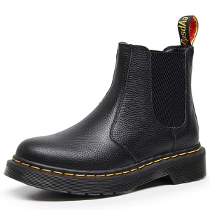 Bottes mi-mollet à plateforme pour femmes, grande taille, en cuir de vache véritable, chaussures épaisses pour femmes, <span class=keywords><strong>bottines</strong></span> mi-mollet style universitaire - Product Image 1
