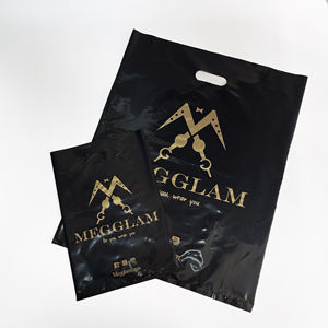 Bolsa de Embalaje de Cosméticos Negra Reciclable de Alta Calidad, Bolsas de Compras de Plástico con Logotipo Personalizado, Bolsas de Supermercado de Plástico - Product Image 6