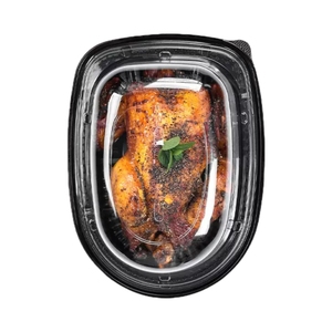 Roast Chicken To Go Packing Boxes Disposal Plastic Takeaway Chicken Box