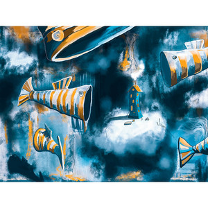 Allan hai sfamato i pesci? Stampa artistica - Product Image 1