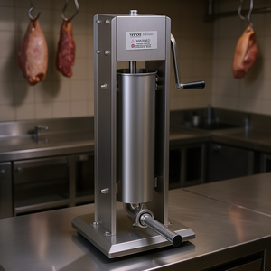 Vevor - Embutidora Manual de Salchichas de 7 L, Vertical, de Acero Inoxidable 304, Máquina Procesadora de Carne para Uso Industrial - Product Image 2