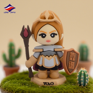หลงจื่อยู่ ผู้ผลิต 18 ปี รับผลิตฟิกเกอร์สัตว์ PVC แบบกำหนดเอง ตุ๊กตาการ์ตูนมินิ 3 มิติ น่ารัก ทำจากซิลิโคน พร้อมฐานยางนิ่ม - Product Image 3