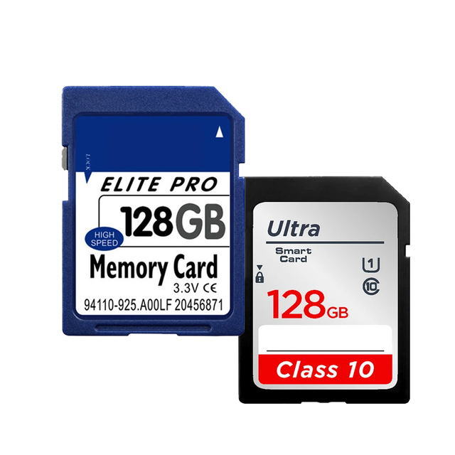 High-Performance Large Capacity Wholesale Customized SD Memory Card 32GB 64GB 128GB 512GB for Camera DSLR Plastic Material