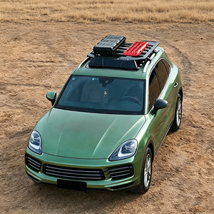 Panier <span class=keywords><strong>de</strong></span> <span class=keywords><strong>toit</strong></span> en alliage d'aluminium pour bagages, échelle latérale et boîte latérale pour <span class=keywords><strong>Porsche</strong></span> Cayenne 2005-2012 - Product Image 3