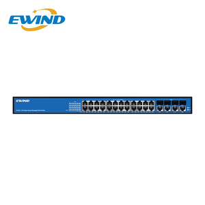 Commutateur réseau géré Lite de qualité commerciale à 24 ports 10/100/1000 Mbps avec prise en charge QoS et <span class=keywords><strong>VLAN</strong></span> pour caméra IP et VoIP |   110-240V AC |   CE FC - Product Image 1