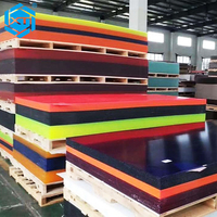 Feuille acrylique en PMMA colorée de 1,8 à 30 mm d'épaisseur, feuille acrylique en plastique colorée, fabrication