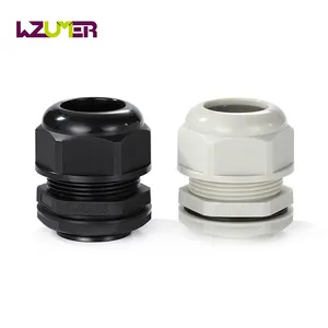 WZUMER M40 x 1.5 Nylon série M trou unique 25mm presse-étoupe IP68 étanche en plastique solaire presse-étoupe