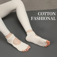Chaussettes de sport en coton Pilates de Fitness professionnel pour femmes