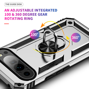 Coque de protection antichoc pour Google <span class=keywords><strong>Pixel</strong></span> 9Pro XL 9 8Pro 8A 8 7Pro 7A 7 6Pro 6A 6 5A 5 <span class=keywords><strong>4A</strong></span> 4 3A XL 5G avec anneau métallique - Product Image 4